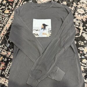 Gray Long Sleeve Graphic Tee Kehlani